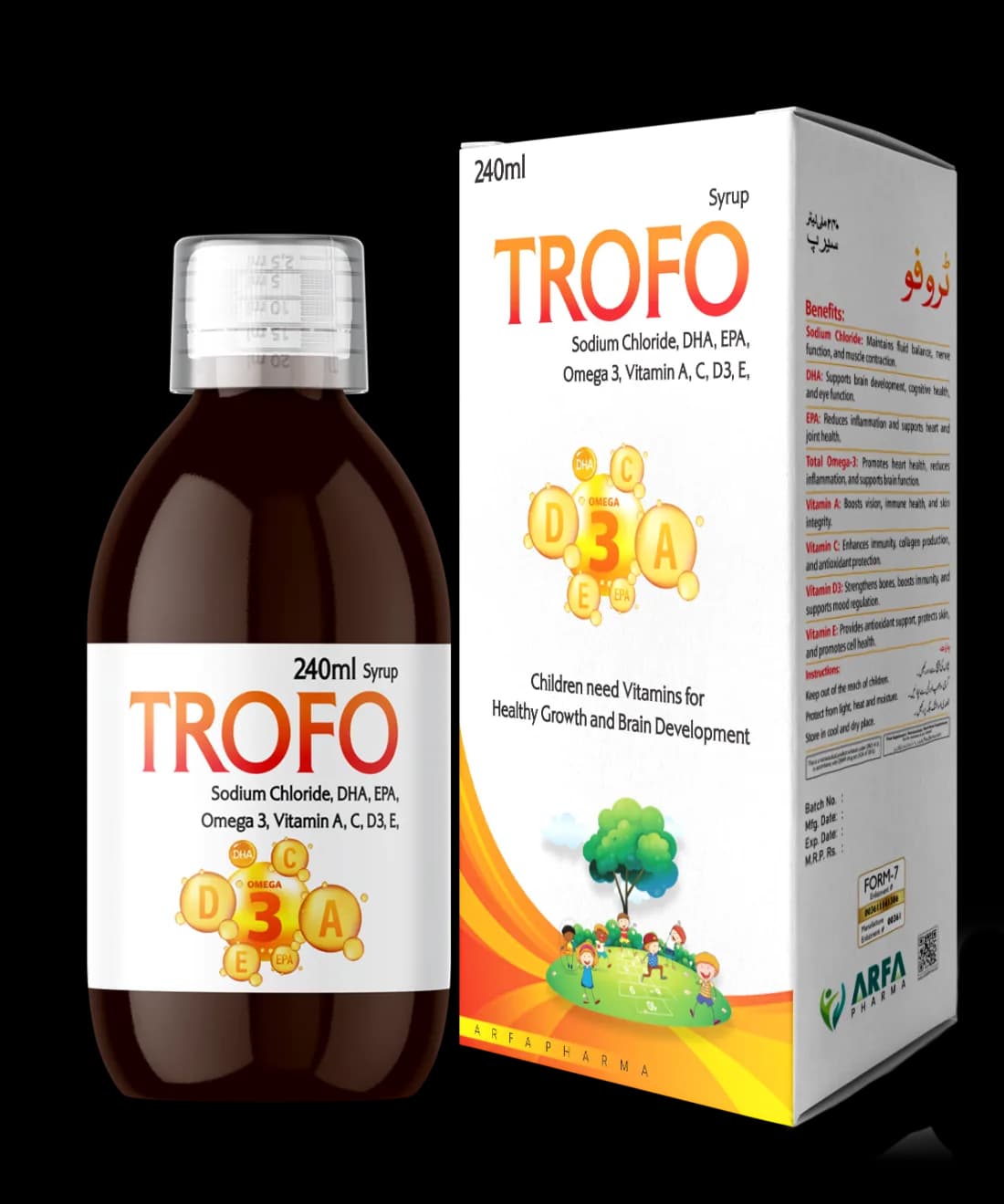 Trofo Syrup — Omega-3 (DHA & EPA) + Vitamins