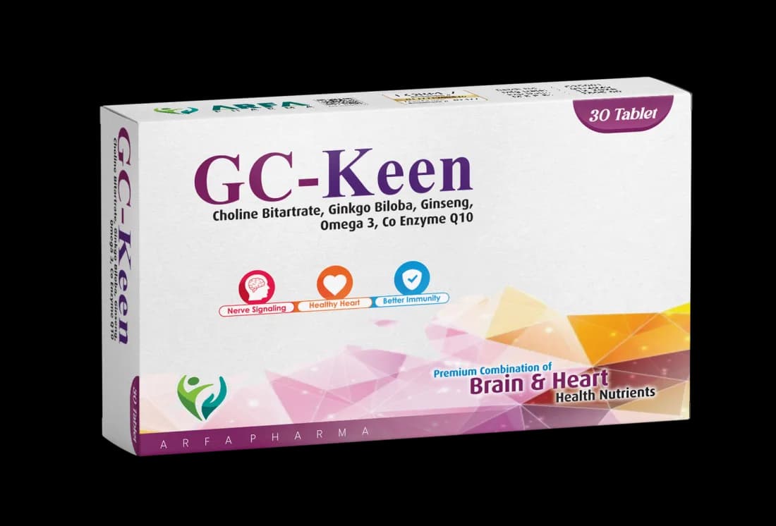 GC-Keen Tablet — Choline + Ginkgo + Ginseng + CoQ10