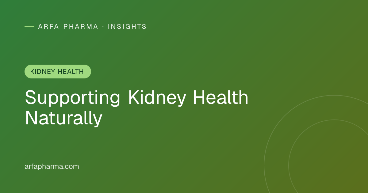 Supporting Kidney Health Naturally